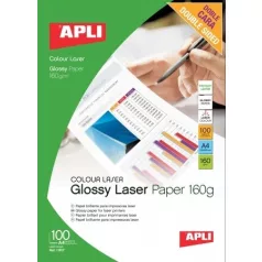   Apli Premium Laser  lézer fotópapír, fényes, kétoldalas, A4, 160gr 100ív/cs(11817)