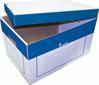 Victoria archiváló konténer kék-fehér