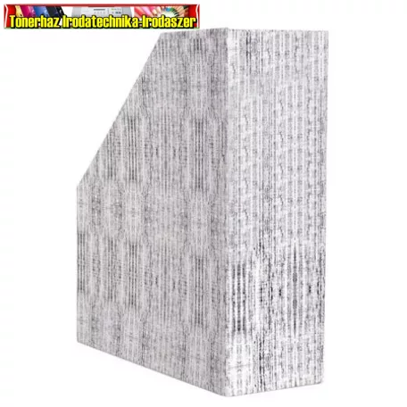 Iratpapucs karton textil 9 cm szürke 