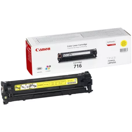 - Kiárusítás - Canon CRG-716 eredeti toner Yellow 1,5K (CRG716,CRG 716,LBP5050)