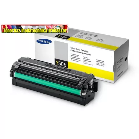 Samsung CLT-Y506L yellow eredeti Lézertoner 3,5K (NAGY KAPACÍTÁSÚ)