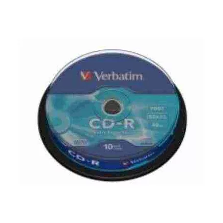 Verbatim CD-R 700 MB, 80min, 52x, hengeren (DataLife) 10 db/henger
