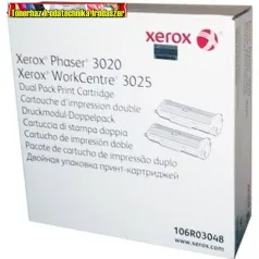   XEROX Eredeti Toner DUO PACK  Phaser 3020/ WorkCentre 3025, (2*1500 /oldal) fekete 106R03048