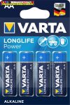   Varta Longlife Power (High Energy) LR6 ceruza elem AA 4db/cs, db-ár