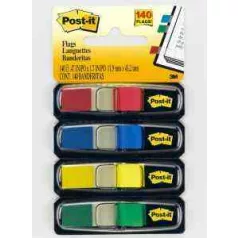 Post-it 683-4  jelölőcimke 4 színű 4x35 lap, 12x44 mm