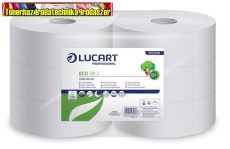 Toalettpapír, 2 rétegű, nagytekercses, 28 cm átmérő, LUCART, Eco 28 J, fehér (812208)
