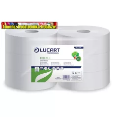   Toalettpapír, 2 rétegű, nagytekercses, 28 cm átmérő, LUCART, Eco 28 J, fehér (812208)