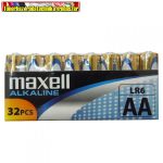 Maxell AA LR6 Alkaline elem 32db/cs, db-ár
