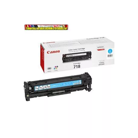 Canon CRG-718 eredeti toner cyan (CRG718,CRG 718) 2,9K