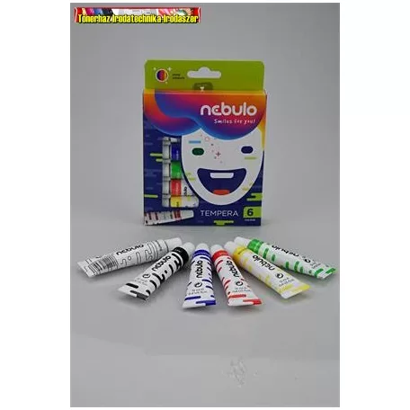 Tempera készlet, 6 darabos Nebulo (6x12ml)