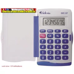   Victoria  Zsebszámológép, 8 digit, GVZ-127 kemény fedeles