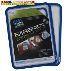   Mágneses tasak, öntapadós háttal, A4, DJOIS/TARIFOLD Magneto, kék