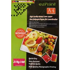   ezPrint Lézer Fotópapír A/4 100lap/cs 210gr matt,vízálló