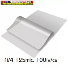   Lamináló fólia A4/125mic fényes  <100db/dob> (125mik)