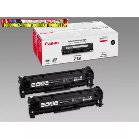 Canon CRG-718  eredeti toner twinpack Black (2db CRG-718)(CRG718,CRG 718) 2*3,4K