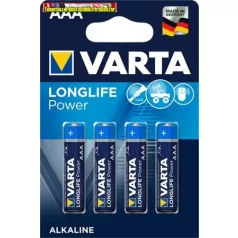   Varta LONGLIFE POWER (High Energy) LR03 mikró elem AAA 4db/cs, db-ár
