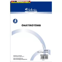   Önátírótömb A5 50x3 lapos vegykezelt (átírótömb) Victoria