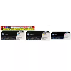   HP CE411A,CE412A,CE413A 305A Színes  LaserJet eredeti  tonerkazetták LaserJet Pro 300 400 sorozathoz M351 M375 M451 M475 (2600 old.(5%)/szín