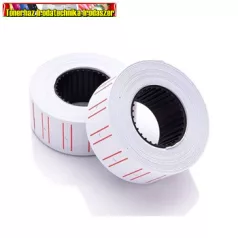   Árazószalag (Árazó cimke)  21x12mm fehér lyuk-perforált 1000címke/tek