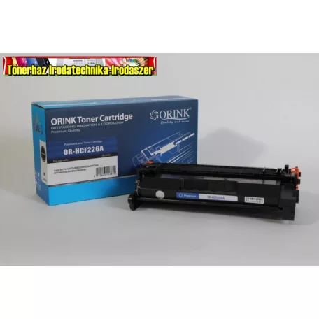 Utángyártott CF226A Orink Prémium  Toner Black 3,1k No.26A HP nyomtatóhoz