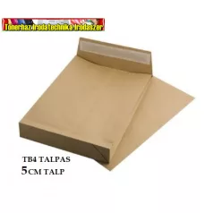   TB/4-es redős-talpas, szilikonos tasak,250db/dob  barna kraft papír, 50 mm talp (TB4)