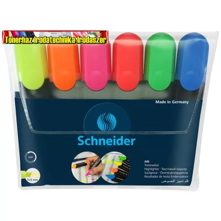 Schneider Job 150 szövegkiemelő 6 szín/csom.