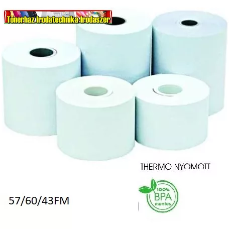 Hőpapír 57/60 (57mmx40fmx12mm) (thermo szalag) DB-ÁR (57x60) 