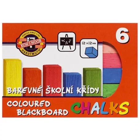 KOH-I-NOOR  112510 színes járdakréta ( aszfaltkréta)  6DB/CS