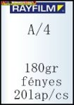 Rayfilm fotópapír A/4 180g fényes 20 lap/cs (R0275 1123C)