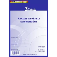 B.13-69/V Átadás-átvételi elismervény 25X3 A5