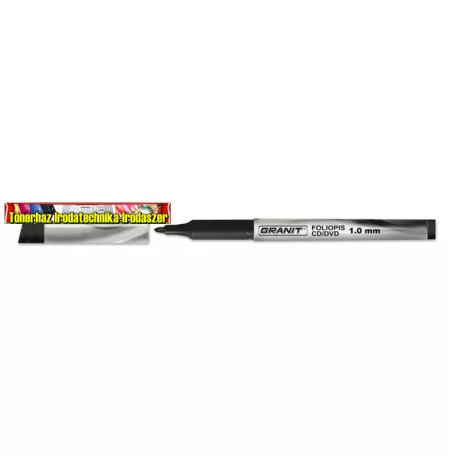 Granit G89/M859 alkoholos filc vékony 1mm hegy, fekete szín (CD/DVD marker)