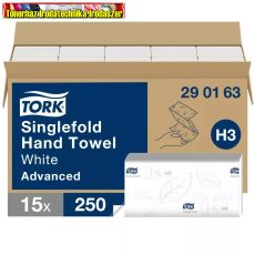 Tork Advanced Hand Towel Zigzag kéztörlő, extra fehér, H3 rendszerhez  (290163)