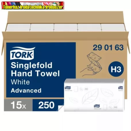 Tork Advanced Hand Towel Zigzag kéztörlő, extra fehér, H3 rendszerhez  (290163)