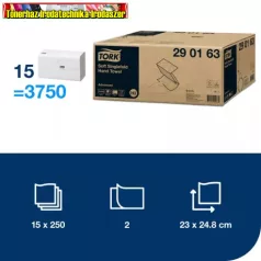   Tork Advanced Hand Towel Zigzag kéztörlő, extra fehér, H3 rendszerhez  (290163)