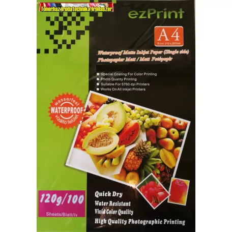 ezPrint Fotópapír A4 100lap 120gr matt  (tintasugaras)