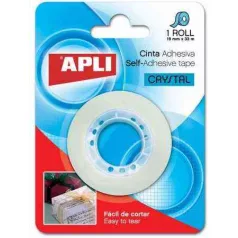   Apli Crystal magasfényű ragasztószalag, 19 mm x 33 m, glossy 11167 (cellux)
