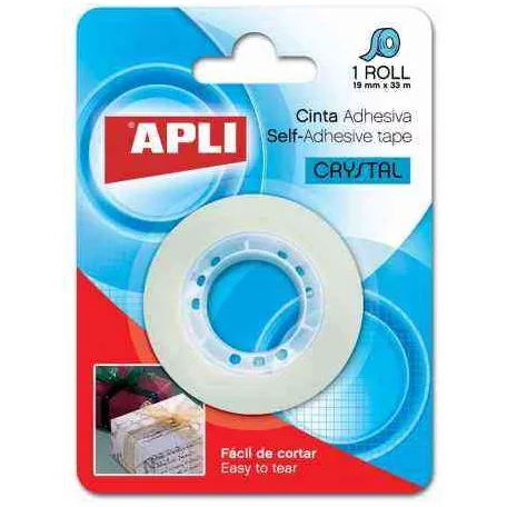 Apli Crystal magasfényű ragasztószalag, 19 mm x 33 m, glossy 11167 (cellux)