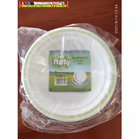Papír tányér, leveses, 400 ml  Tuti Party( 10 db/csg)