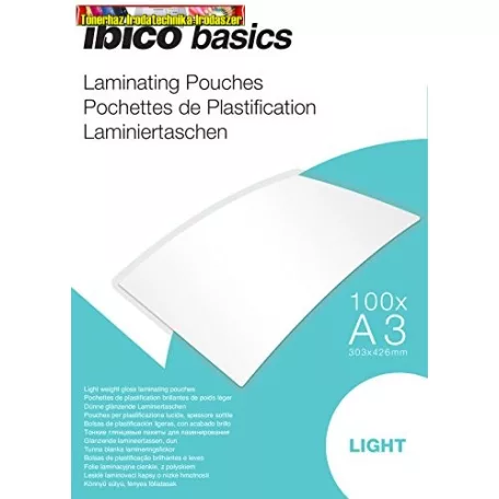 Lamináló fólia A/3 IBICO 75mic fényes 100db/cs