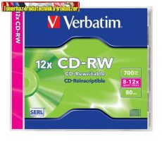 Verbatim CD-RW 700 MB, 8-12x újraírható normál tokban