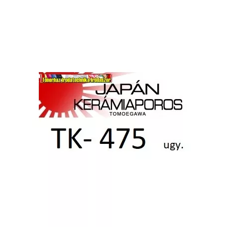 KYOCERA TK475 Lézertoner Kerámiaporos Premium utángyártott FS 6025MFP, 6030MFP nyomtatókhoz,  fekete, 15k (tk-475)