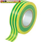 PVC szigetelőszalag 20m x 19mm zöld-sárga
