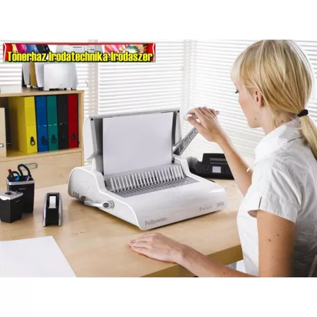 Fellowes Pulsar+ Spirálozógép, műanyag spirálkötéshez, manuális, 300 lap, 