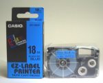   Casio 18 mm-es szalag cimkenyomtatóhoz (KL-780, CW-L300,xr-18bu1) XR18BU1 blue