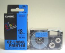 Casio 18 mm-es szalag cimkenyomtatóhoz (KL-780, CW-L300) XR18BU1 blue