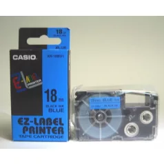   Casio 18 mm-es szalag cimkenyomtatóhoz (KL-780, CW-L300,xr-18bu1) XR18BU1 blue