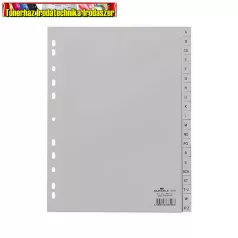   Regiszter műanyag A/4 A-Z szürke Durable 6510 ( 20 részes )