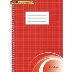 Spirálfüzet A5 70 lapos kockás Victoria