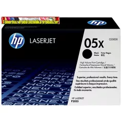   Eredeti Hp CE505X toner (Nagykapacitású fekete festékkazetta Laserjet P2055 sorozat nyomtatóihoz (6500 old.)(CE505X,CE505XC)
