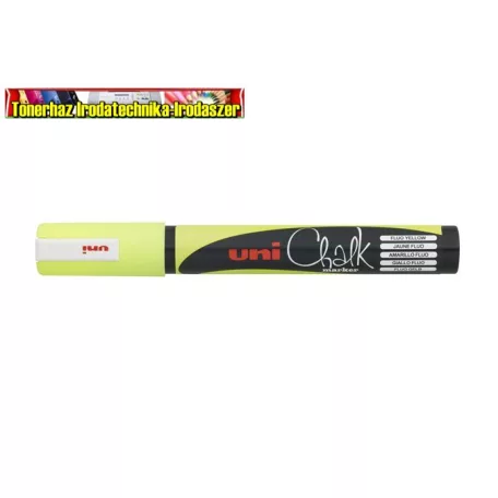 UNI PWE-5M Krétamarker, 1,8-2,5 mm, fluor sárga